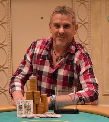 Poker action shot