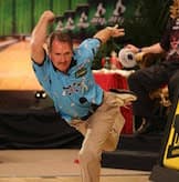 Bowling action shot
