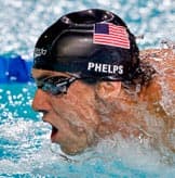 Swimming action shot